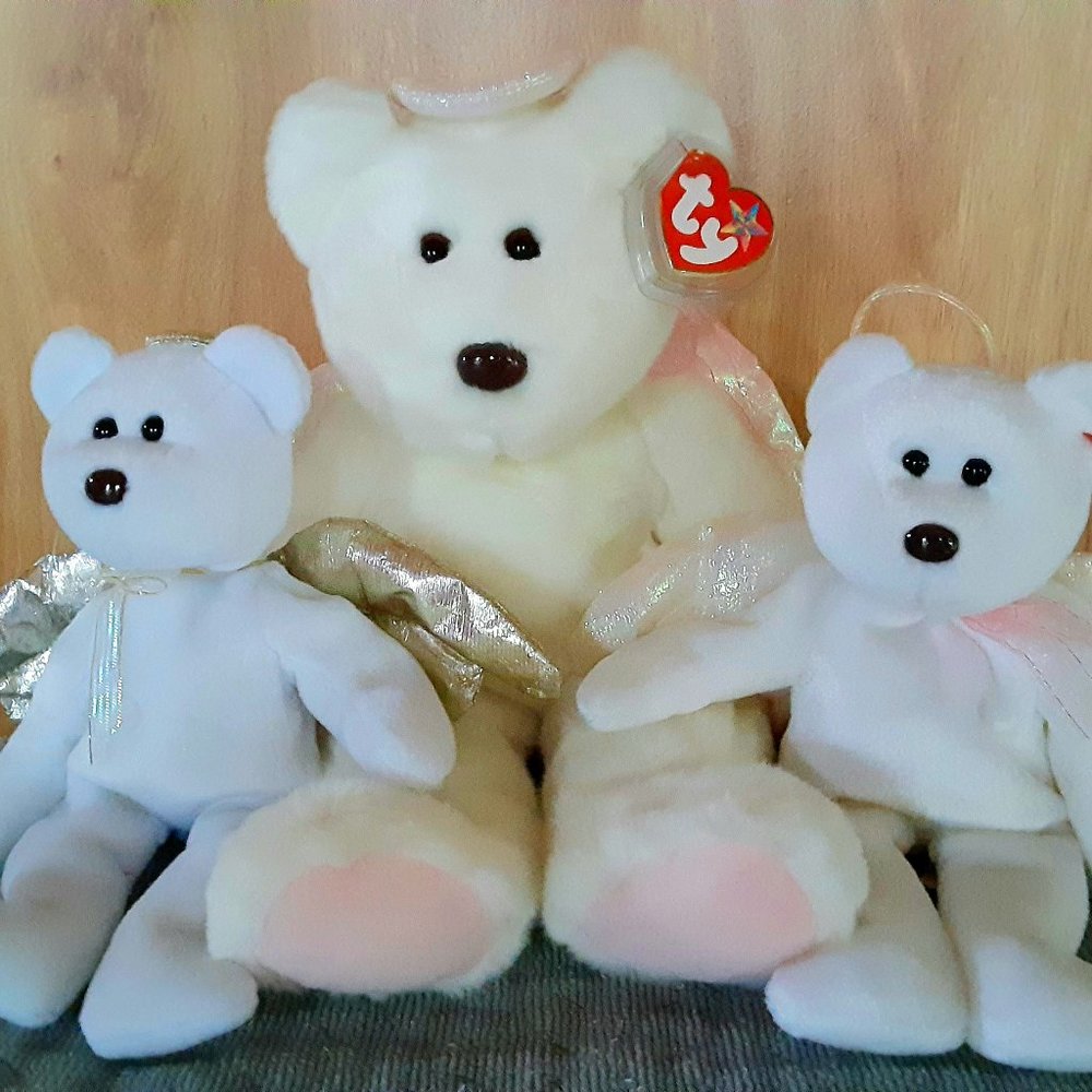 Ty "Halo"- Original Ty Beanie Baby & Buddy Set